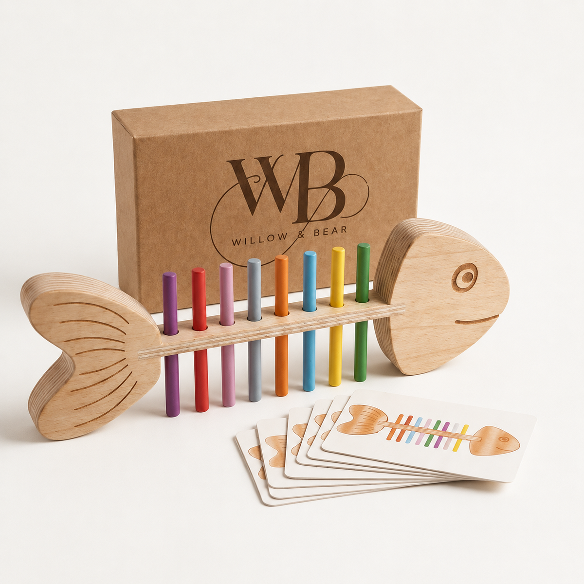 Willow & Bear™ | Montessori Fish Pattern Board™
