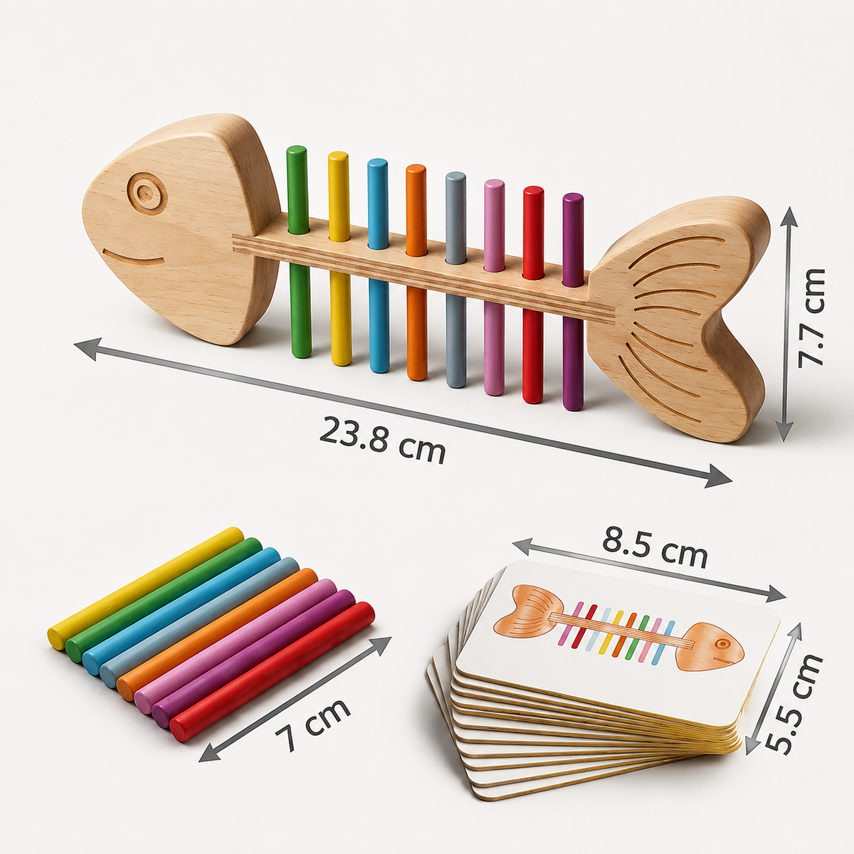 Willow & Bear™ | Montessori Fish Pattern Board™